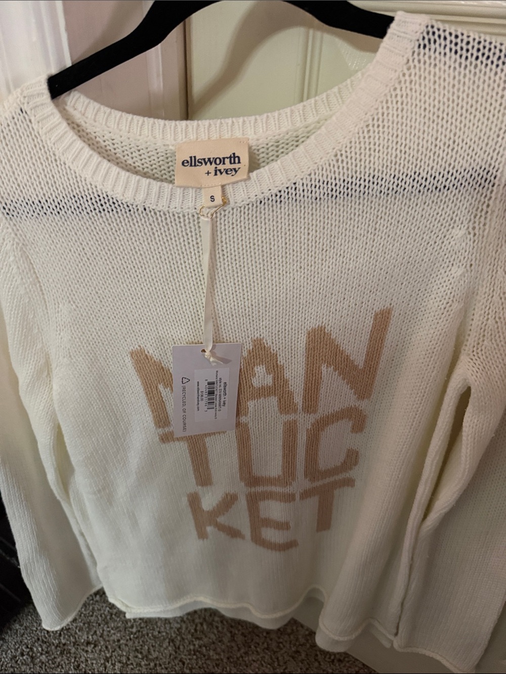 ellsworth + ivey Cream 'Nantucket' Knit Sweater